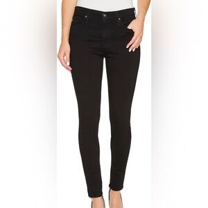 EUC AG black Farrah skinny ankle jeans